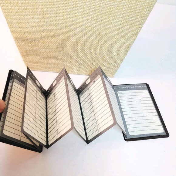 Vtg Pocket Compact Magnetic Close Gold Address Book Duck Geese Hunting Theme - Picture 3 of 4